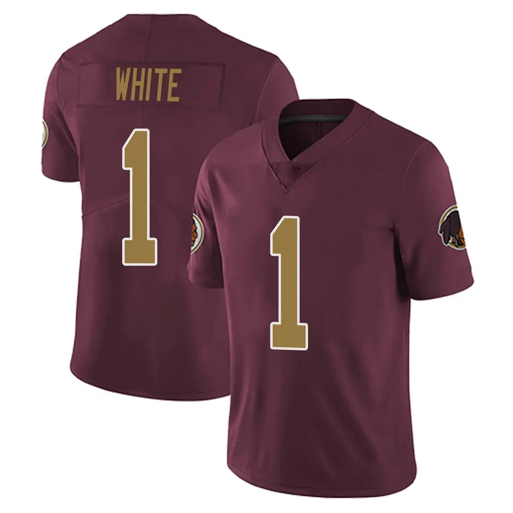 W.Commanders #1 Rachaad White Player Burgundy Alternate Vapor Untouchable Home Game Odoa Stitched Jerseys