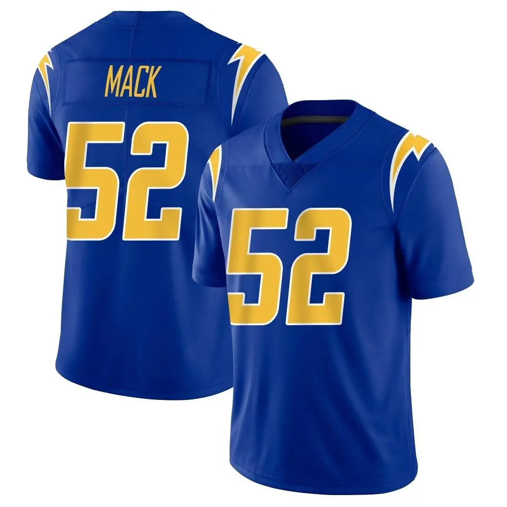 LA.Chargers #52 Khalil Mack Player Royal Limited Vapor Home Game Odoa Stitched Jerseys
