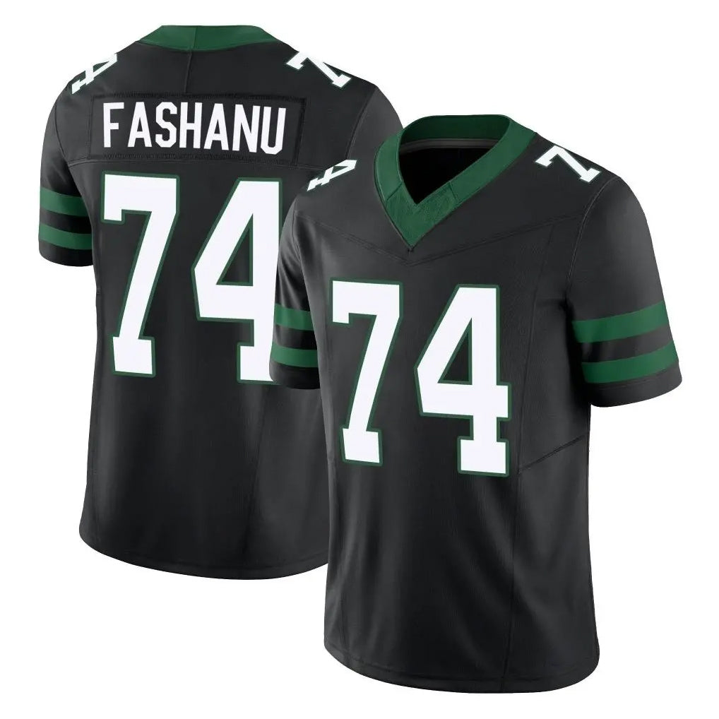 NY.Jets #74 Olu Fashanu Player Black Limited Legacy Vapor F.U.S.E. Home Game Odoa Stitched Jerseys