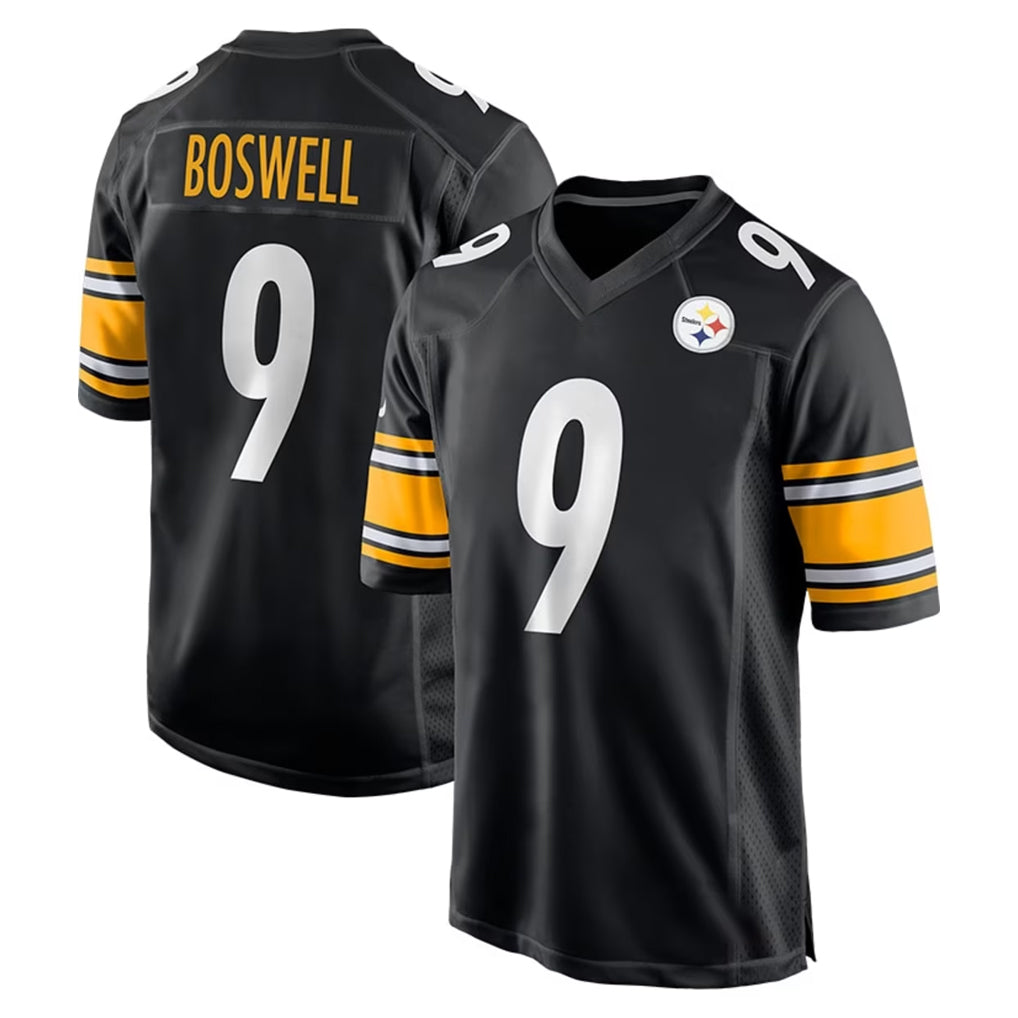 P.Steelers #9 Chris Boswell Player Black Home Game Odoa Stitched Jerseys