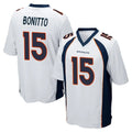 D.Broncos #15 Nik Bonitto Player White Game Odoa Stitched Jerseys