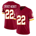 W.Commanders #22 Jacory Croskey-Merritt Player Burgundy Limited Team Vapor F.U.S.E. Home Game Odoa Stitched Jerseys