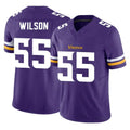 M.Vikings #55 Eric Wilson Player Purple Limited Vapor F.U.S.E. Home Game Odoa Stitched Jerseys