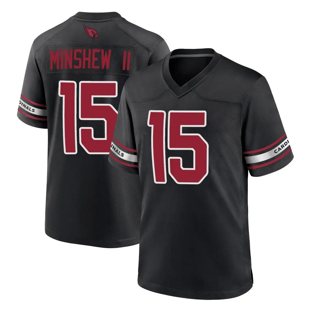 A.Cardinals #15 Gardner Minshew II Player Black Alternate Game Odoa Stitched Jerseys