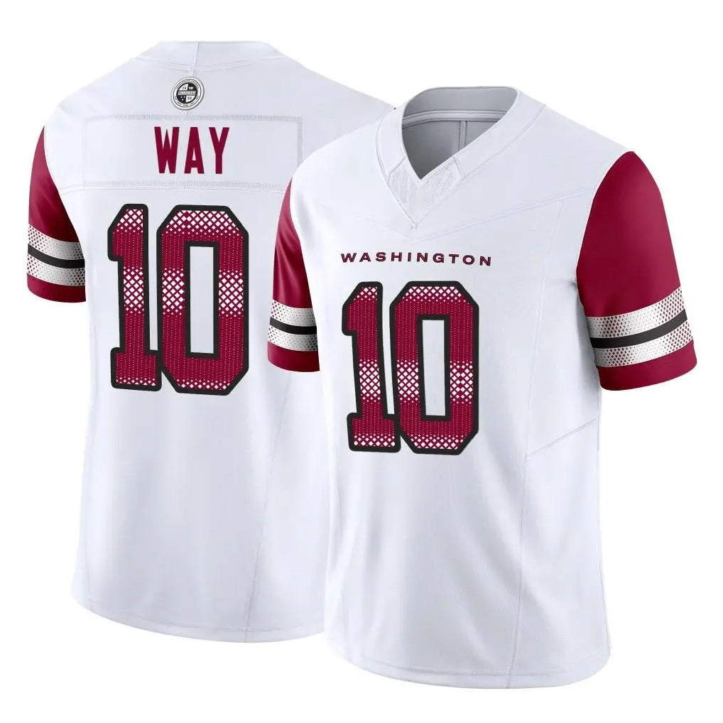 W.Commanders #10 Tress Way Player White Vapor F.U.S.E. Limited Home Game Odoa Stitched Jerseys