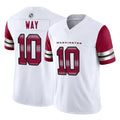 W.Commanders #10 Tress Way Player White Vapor F.U.S.E. Limited Home Game Odoa Stitched Jerseys