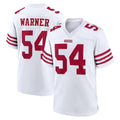 SF.49ers #54 Fred Warner Player White Game Home Odoa Stitched Jerseys