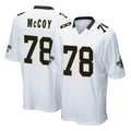 NO.Saints #78 Erik McCoy Player White Home Game Odoa Stitched Jerseys