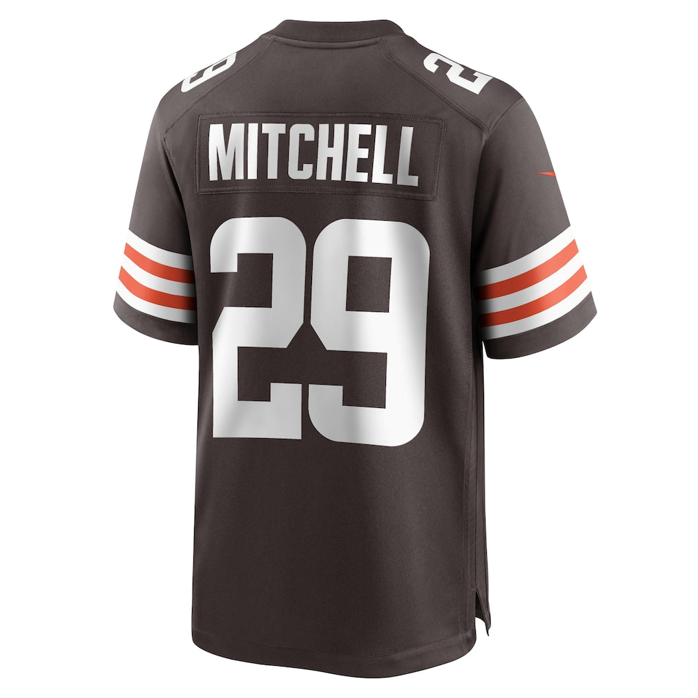 Odoa C.Browns #29 Cameron Mitchell Brown Team Game Jersey