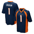 D.Broncos #1 Evan Engram Player Navy Game Odoa Stitched Jerseys