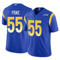 LA.Rams #55 Braden Fiske Player Royal Limited Vapor F.U.S.E. Home Game Odoa Stitched Jerseys