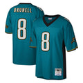J.Jaguars #8 Mark Brunell?Player Teal Mitchell & Ness Legacy Home Game Odoa Stitched Jerseys