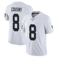 LV.Raiders #8 Kirk Cousins Player White Limited Vapor Untouchable Home Game Odoa Stitched Jerseys