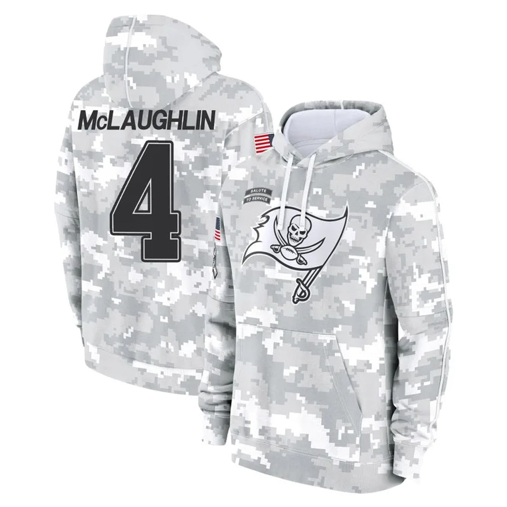 TB.Buccaneers #4 Chase McLaughlin Player Arctic Camo Limited Salute to Service Pullover Hoodies Game Odoa Stitched Jerseys