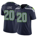 S.Seahawks #20 Julian Love Player Navy Limited Vapor F.U.S.E. Home Game Odoa Stitched Jerseys