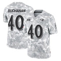 B.Ravens #40 Teddye Buchanan Player Arctic Camo Salute to Service Limited Odoa Stitched Jerseys