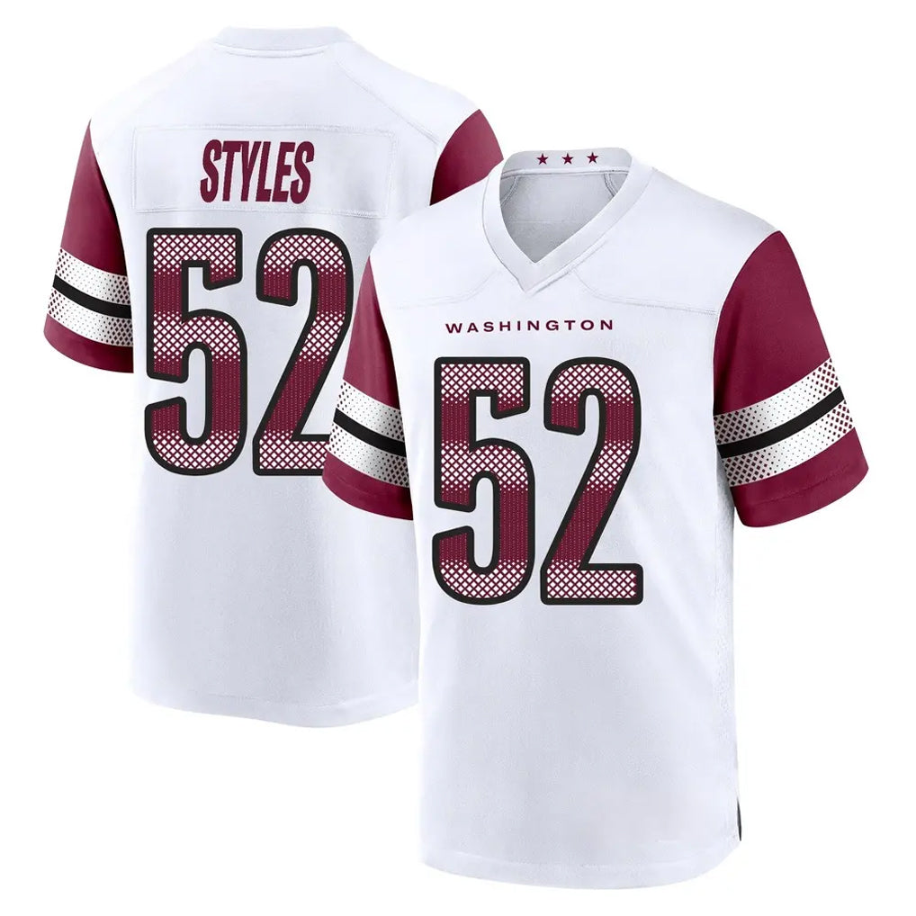 W.Commanders #52 Sonny Styles Player White Game Home Odoa Stitched Jerseys