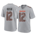 C.Bears #12 Devin Bush Player Gray Atmosphere Fashion Game Odoa Stitched Jerseys
