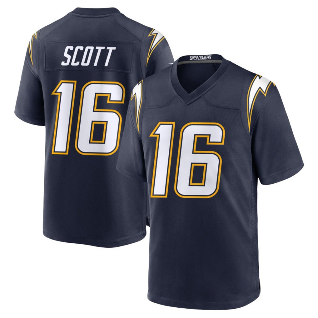 LA.Chargers #16 J.K. Scott Player Navy Alternate Home Game Odoa Stitched Jerseys