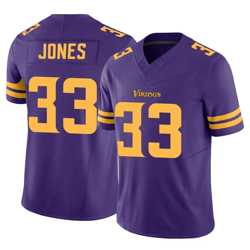 M.Vikings #33 Aaron Jones Sr. Player Purple Limited Alternate Vapor F.U.S.E. Home Game Odoa Stitched Jerseys