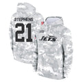 NY.Jets #21 Brandon Stephens Player Arctic Camo Salute to Service Pullover Hoodies Limited Game Odoa Stitched Jerseys