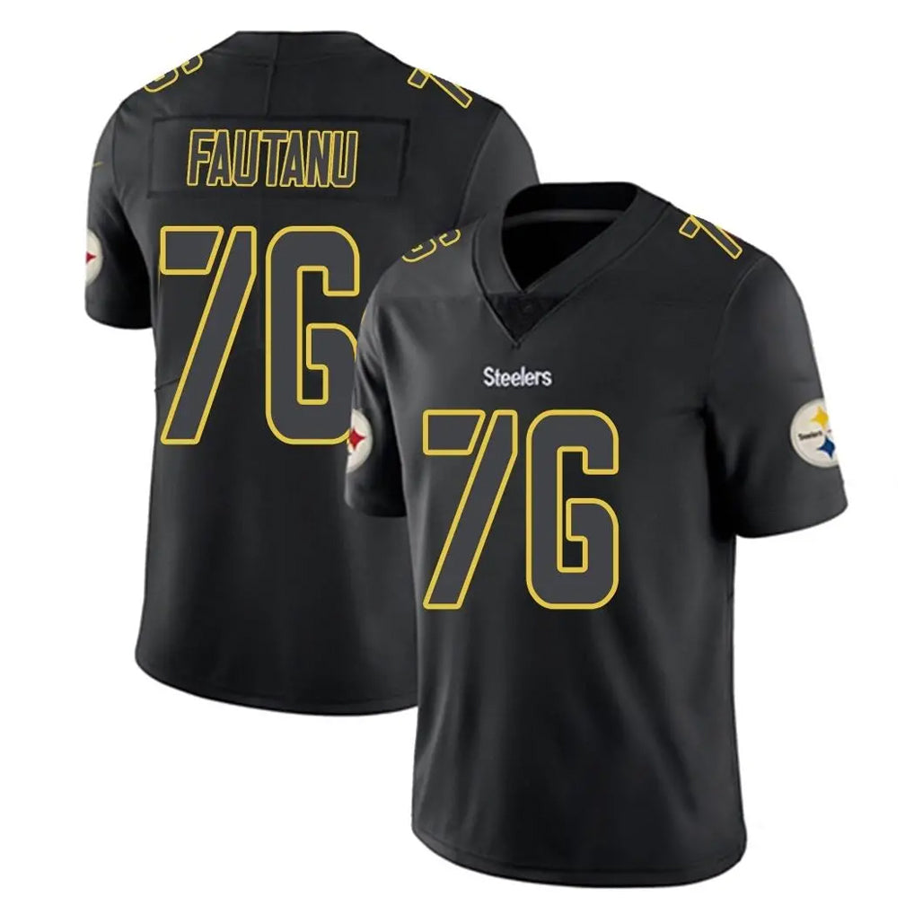 P.Steelers #76 Troy Fautanu Player Black Impact Limited Home Game Odoa Stitched Jerseys