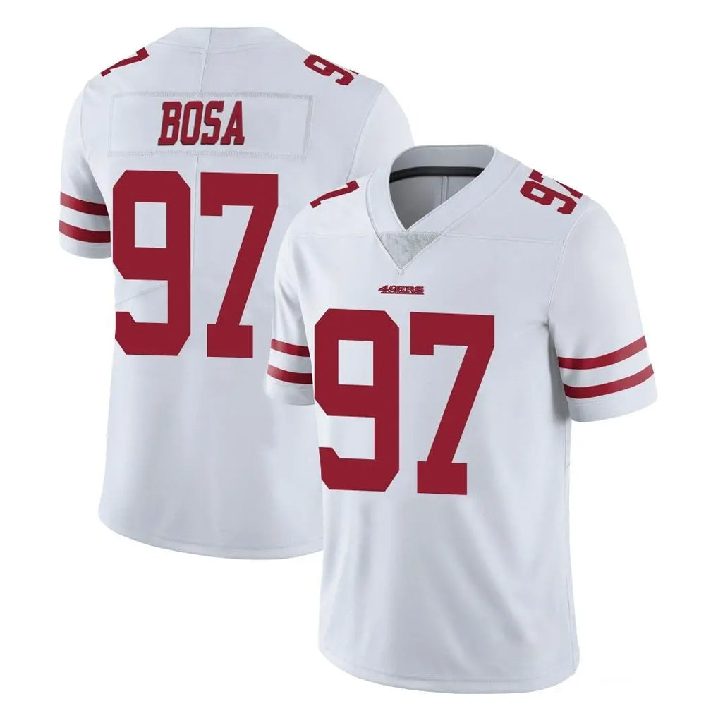 SF.49ers #97 Nick Bosa Player White Limited Vapor Untouchable Home Game Odoa Stitched Jerseys