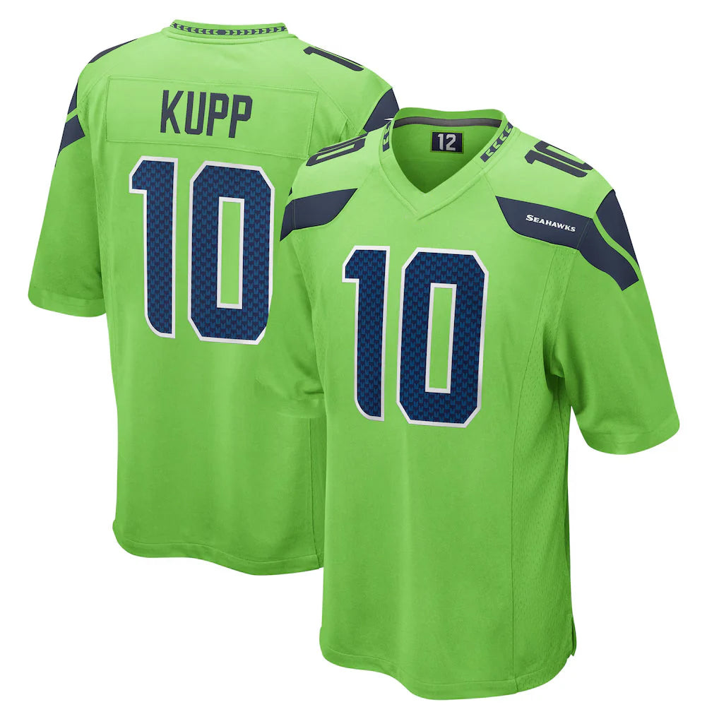 S.Seahawks #10 Cooper Kupp Player Green Home Game Odoa Stitched Jerseys