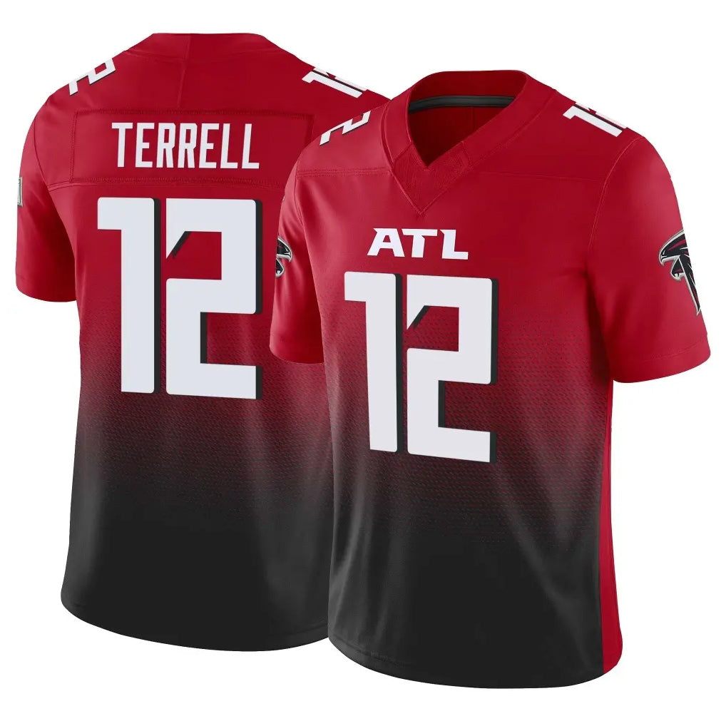 A.Falcons #12 Avieon Terrell Player Red Vapor F.U.S.E. Limited Odoa Stitched Jerseys