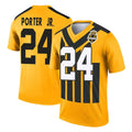 P.Steelers #24 Joey Porter Jr. Player Gold Legend Limited 1933 Throwback Performance Home Game Odoa Stitched Jerseys