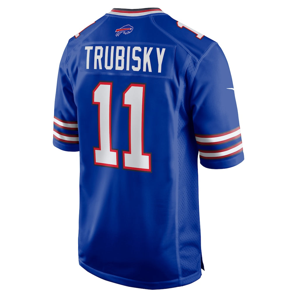 Odoa B.Bills #11 Mitchell Trubisky Royal Game Jersey