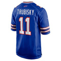 Odoa B.Bills #11 Mitchell Trubisky Royal Game Jersey