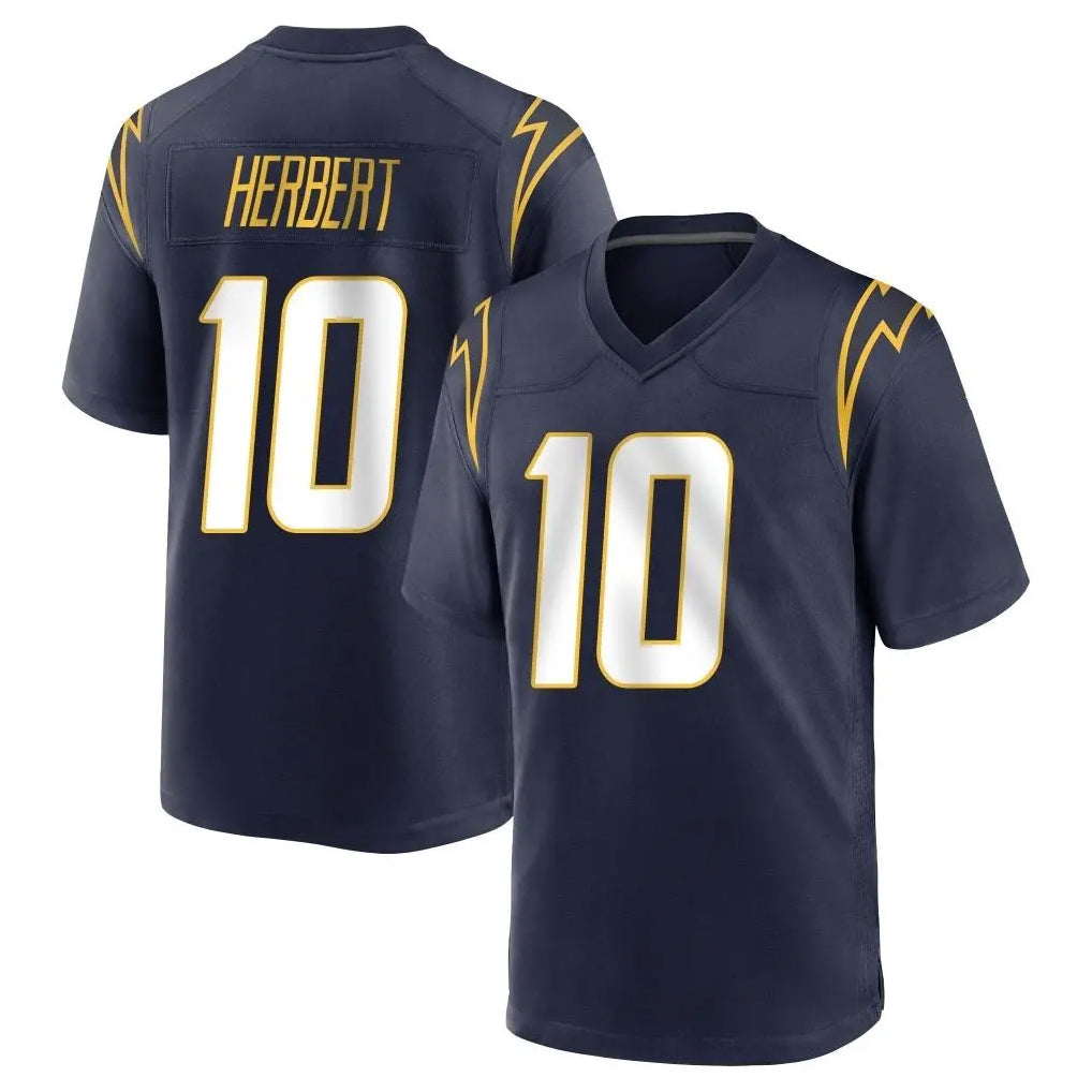 LA.Chargers #10 Justin Herbert Player Navy Home Game Odoa Stitched Jerseys