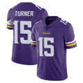 M.Vikings #15 Dallas Turner Player Purple Limited Vapor Untouchable Home Game Odoa Stitched Jerseys