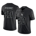 M.Vikings #23 James Pierre Player Black Reflective LImited Home Game Odoa Stitched Jerseys