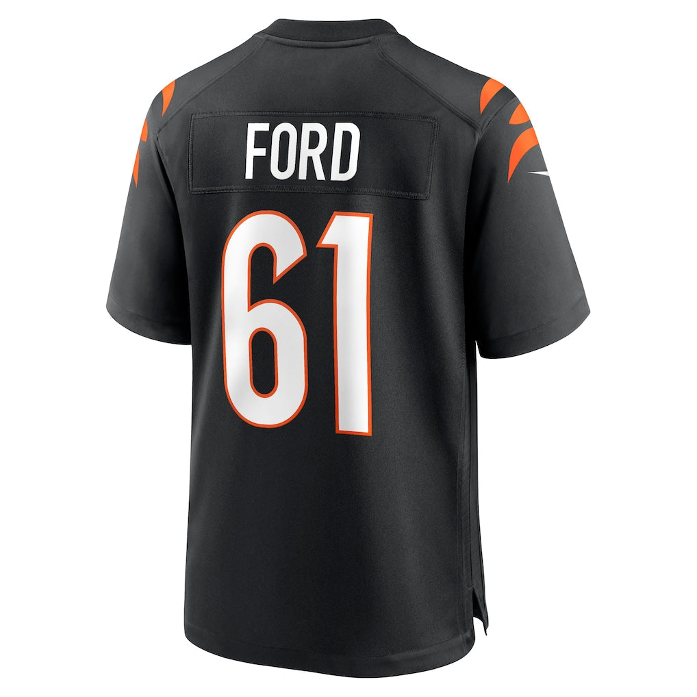 Odoa C.Bengals #61 Cody Ford Black Game Jersey
