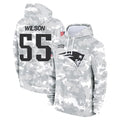 NE.Patriots #55 Jared Wilson Player Arctic Camo Salute to Service Pullover Hoodies Limited Game Odoa Stitched Jerseys