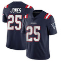 NE.Patriots #25 Marcus Jones Player Navy Vapor Untouchable Home Game Odoa Stitched Jerseys