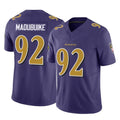 B.Ravens #92 Nnamdi Madubuike Player Purple Vapor F.U.S.E. Limited Odoa Stitched Jerseys