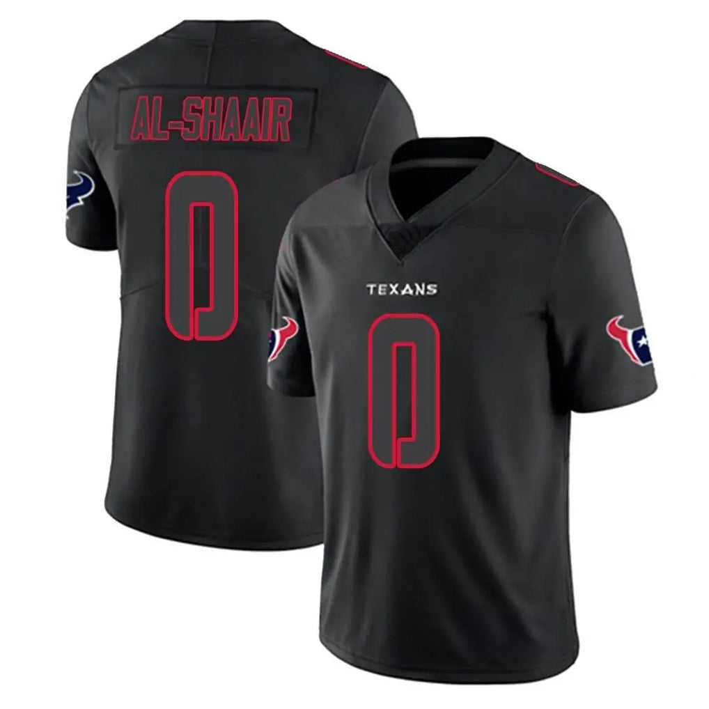 H.Texans #0 Azeez Al-Shaair Player Black Impact Limited Game Odoa Stitched Jerseys