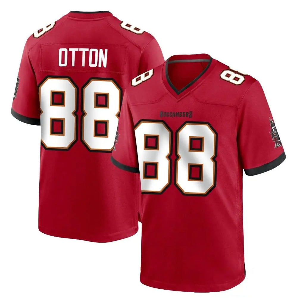 TB.Buccaneers #88 Cade Otton Player Red Home Game Odoa Stitched Jerseys