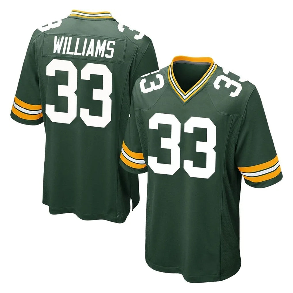 GB.Packers #33 Evan Williams Player Green Home Game Odoa Stitched Jerseys