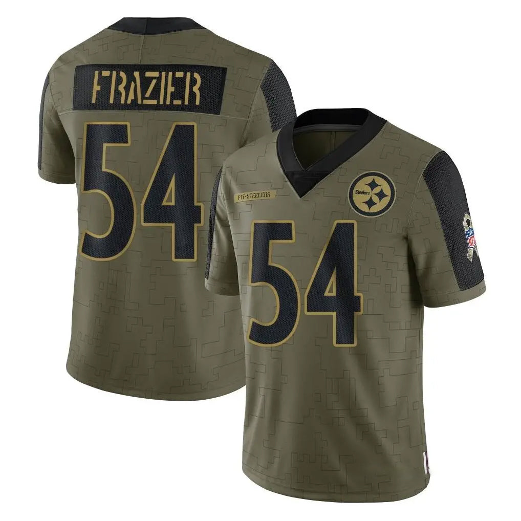 P.Steelers #54 Zach Frazier Player Olive Salute To Service Limited Game Odoa Stitched Jerseys