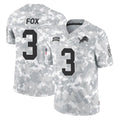 D.Lions #3 Jack Fox Player Arctic Camo Salute To Service Limited Odoa Stitched Jerseys