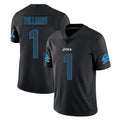 D.Lions #1 Jameson Williams Player Black Impact Limited Home Game Odoa Stitched Jerseys
