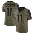 S.Seahawks #11 Jaxon Smith-Njigba Player Olive Salute To Service Limited Game Odoa Stitched Jerseys