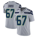 S.Seahawks #67 Charles Cross Player Gray Limited Vapor Untouchable Home Game Odoa Stitched Jerseys