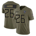 T.Titans #26 Marcus Harris Player Olive Limited 2025 Salute to Service Home Game Odoa Stitched Jerseys