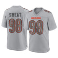 C.Bears #98 Montez Sweat Player Gray Atmosphere Fashion Game Odoa Stitched Jerseys