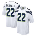 S.Seahawks #22 Rashid Shaheed Player White Home Game Odoa Stitched Jerseys